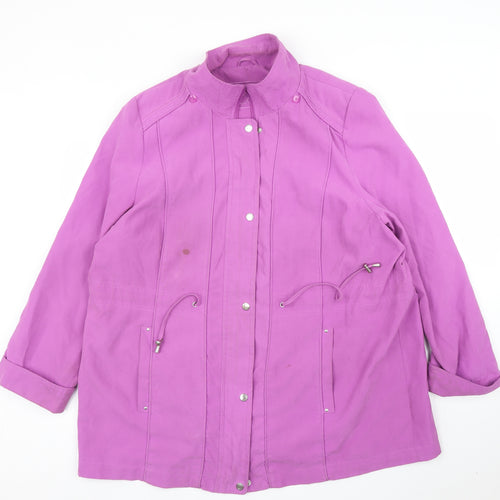 BM Womens Purple   Parka Coat Size L