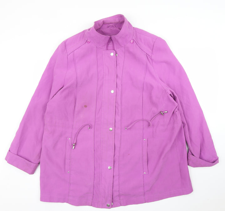 BM Womens Purple   Parka Coat Size L