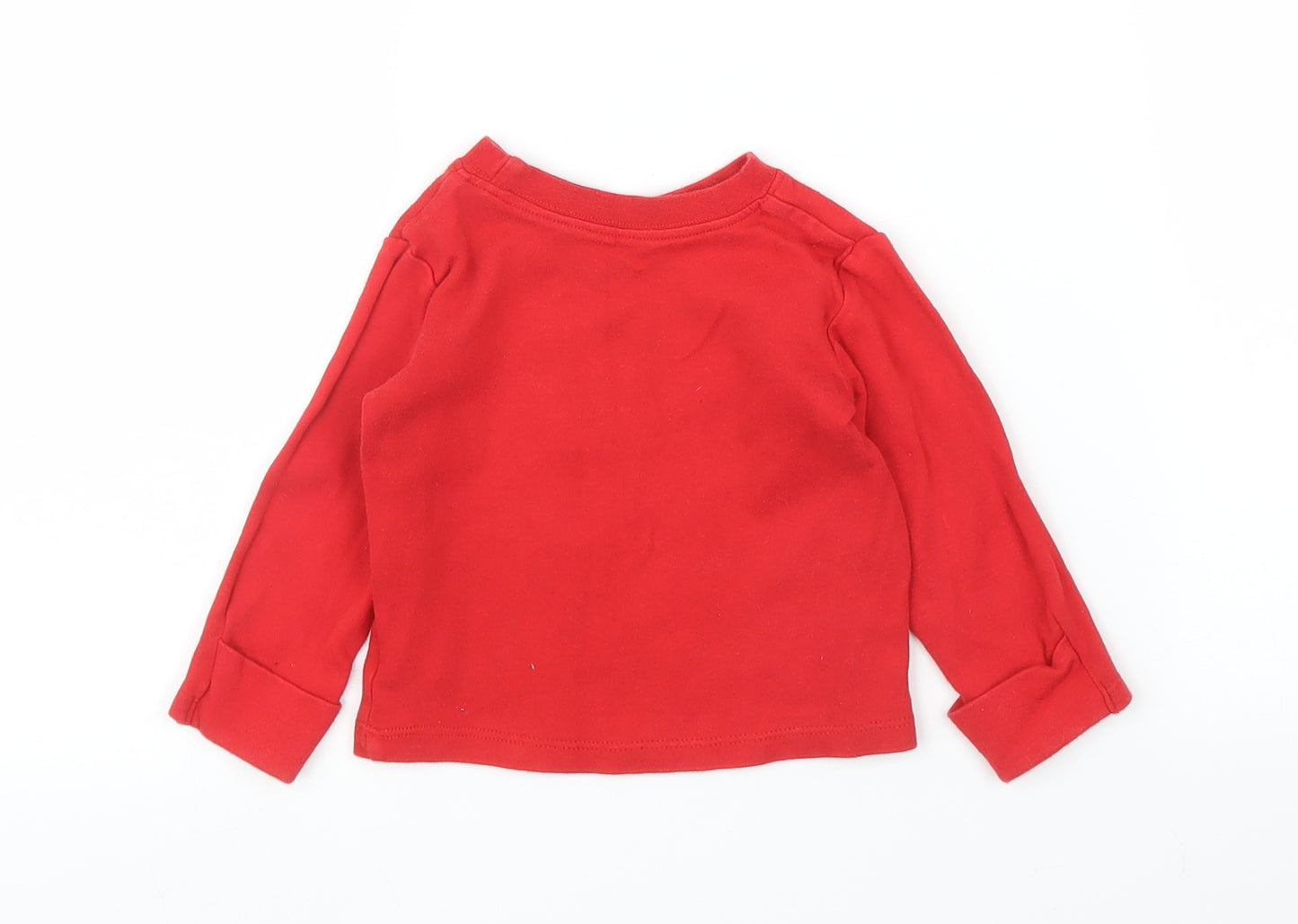 George Boys Red   Basic T-Shirt Size 6-9 Months  - Marvel