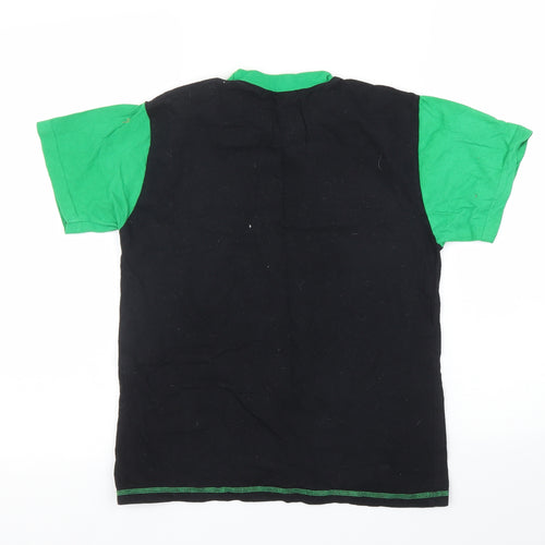 Pyjama Factory Boys Black   Basic T-Shirt Size 11 Years  - Minecraft