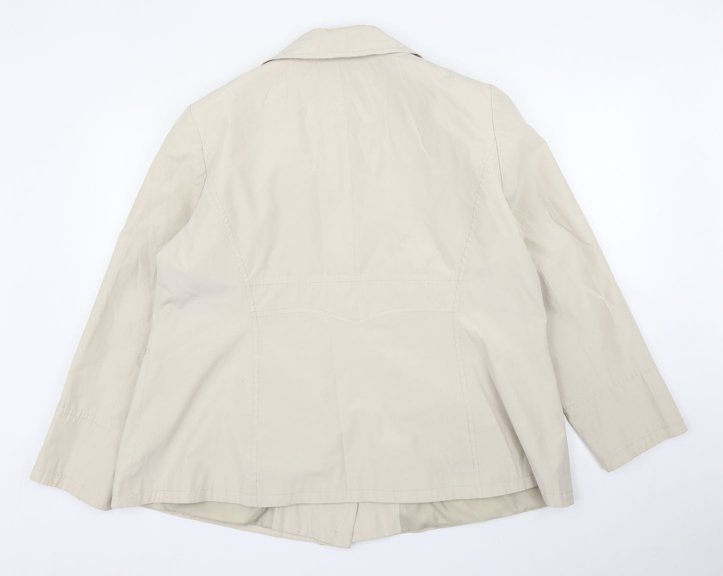 BHS Womens Beige   Pea Coat Coat Size 22