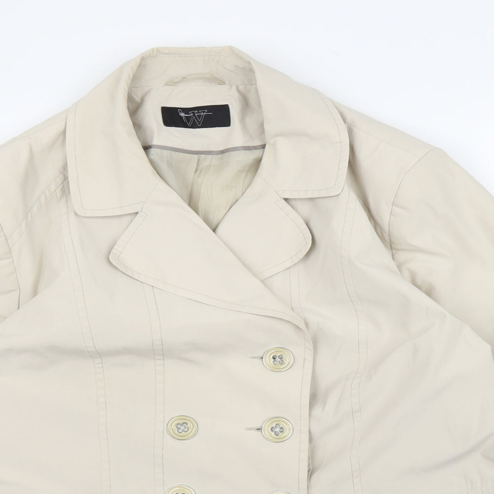 BHS Womens Beige   Pea Coat Coat Size 22