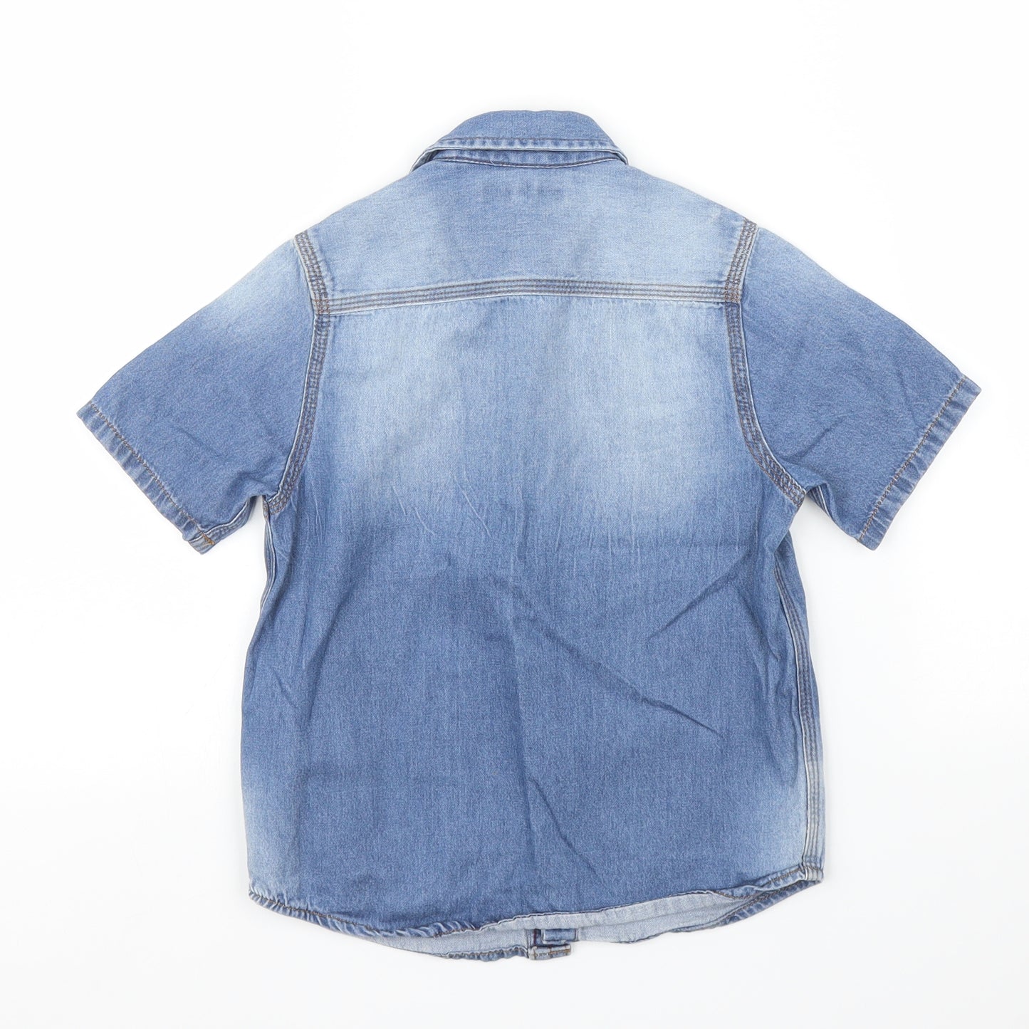 NEXT Girls Blue  Denim Basic Button-Up Size 5 Years