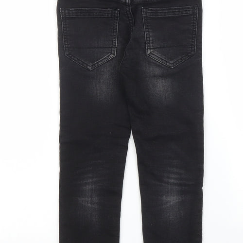 NEXT Boys Black  Denim Straight Jeans Size 6 Years