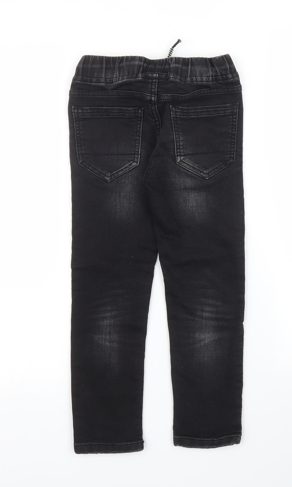 NEXT Boys Black  Denim Straight Jeans Size 6 Years