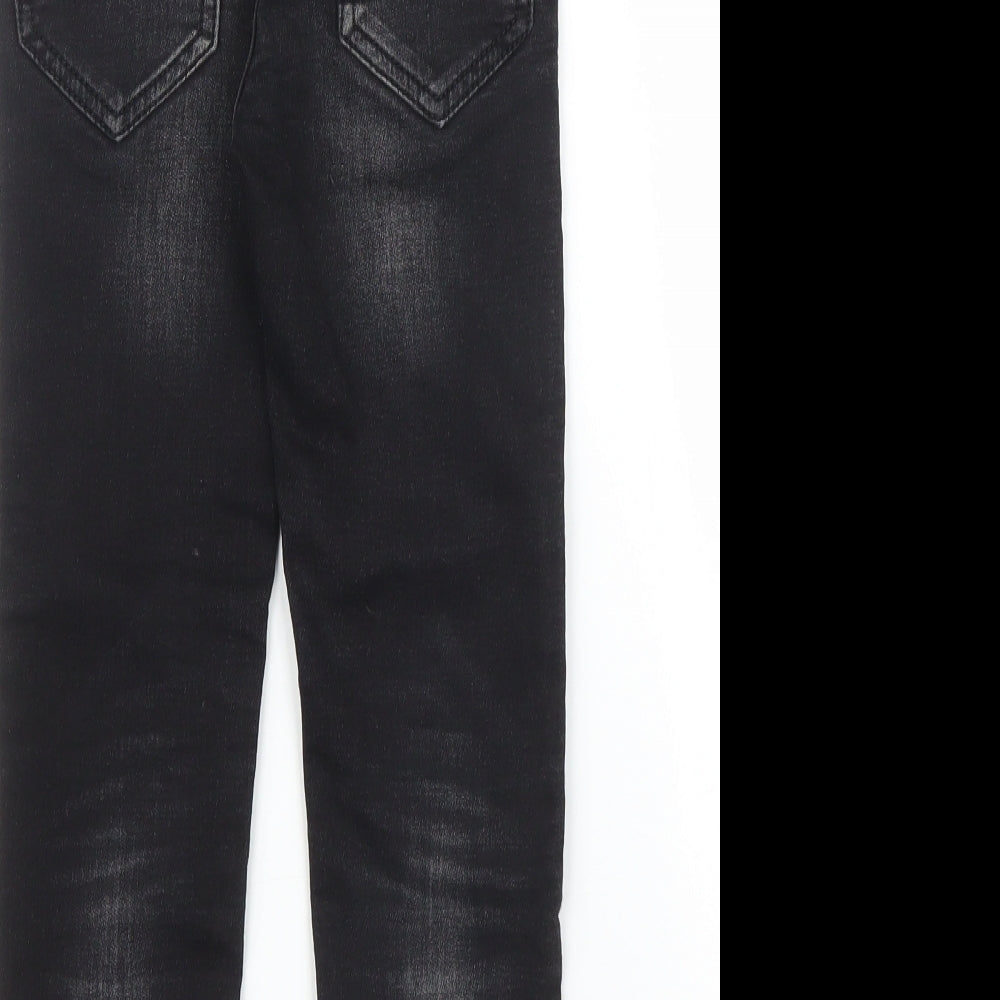NEXT Boys Black  Denim Straight Jeans Size 6 Years