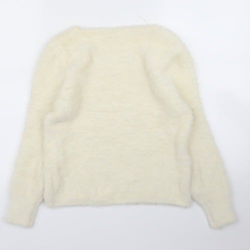 Isabella Womens Ivory   Pullover Jumper Size S