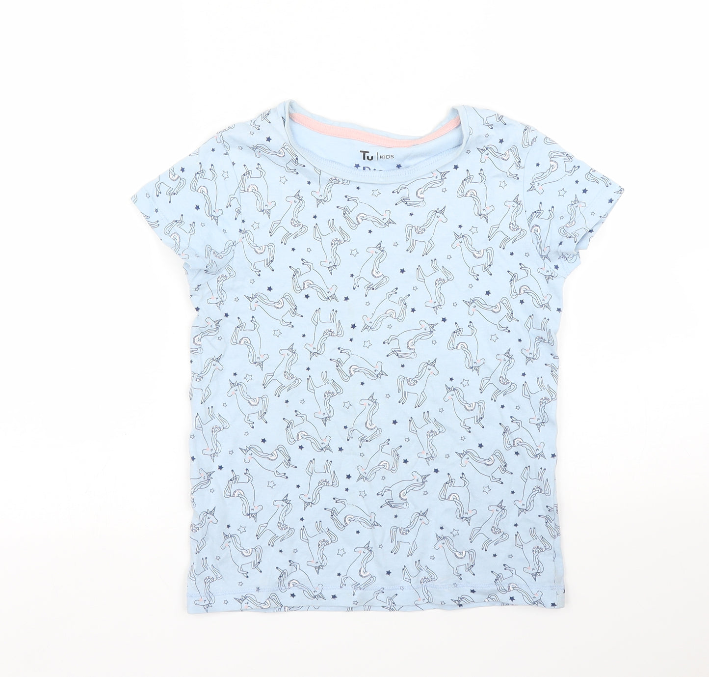 TU Girls Blue   Basic T-Shirt Size 8 Years