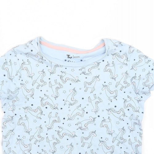 TU Girls Blue   Basic T-Shirt Size 8 Years