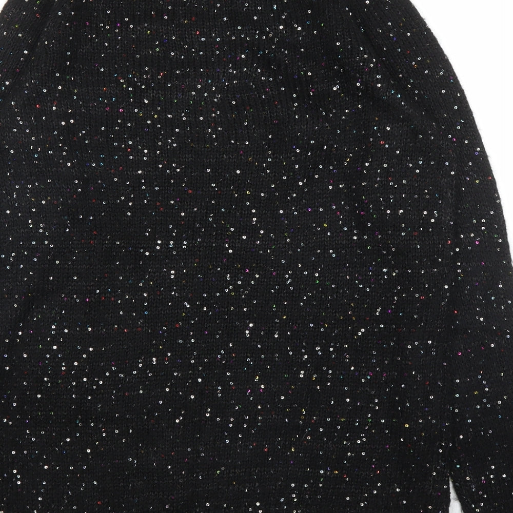 Papaya Womens Black   Pullover Jumper Size M  - Christmas