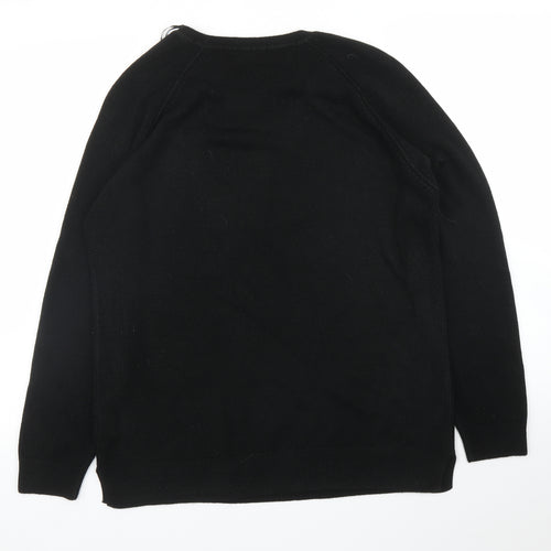 Papaya Womens Black   Pullover Jumper Size 14