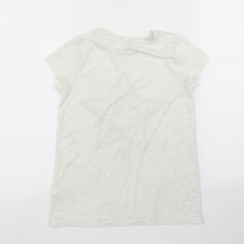George Girls White   Basic T-Shirt Size 9 Years