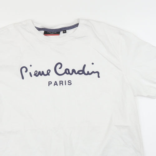 Pierre Cardin Mens White    T-Shirt Size XL