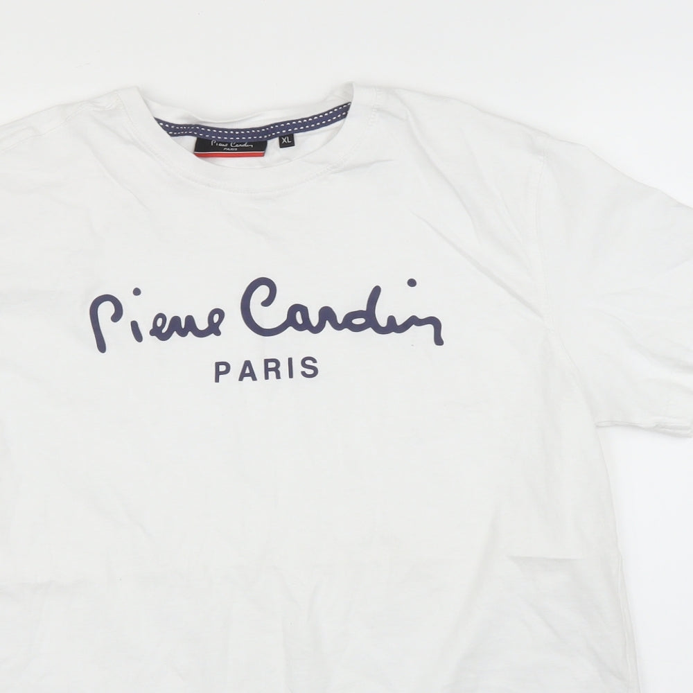 Pierre Cardin Mens White    T-Shirt Size XL