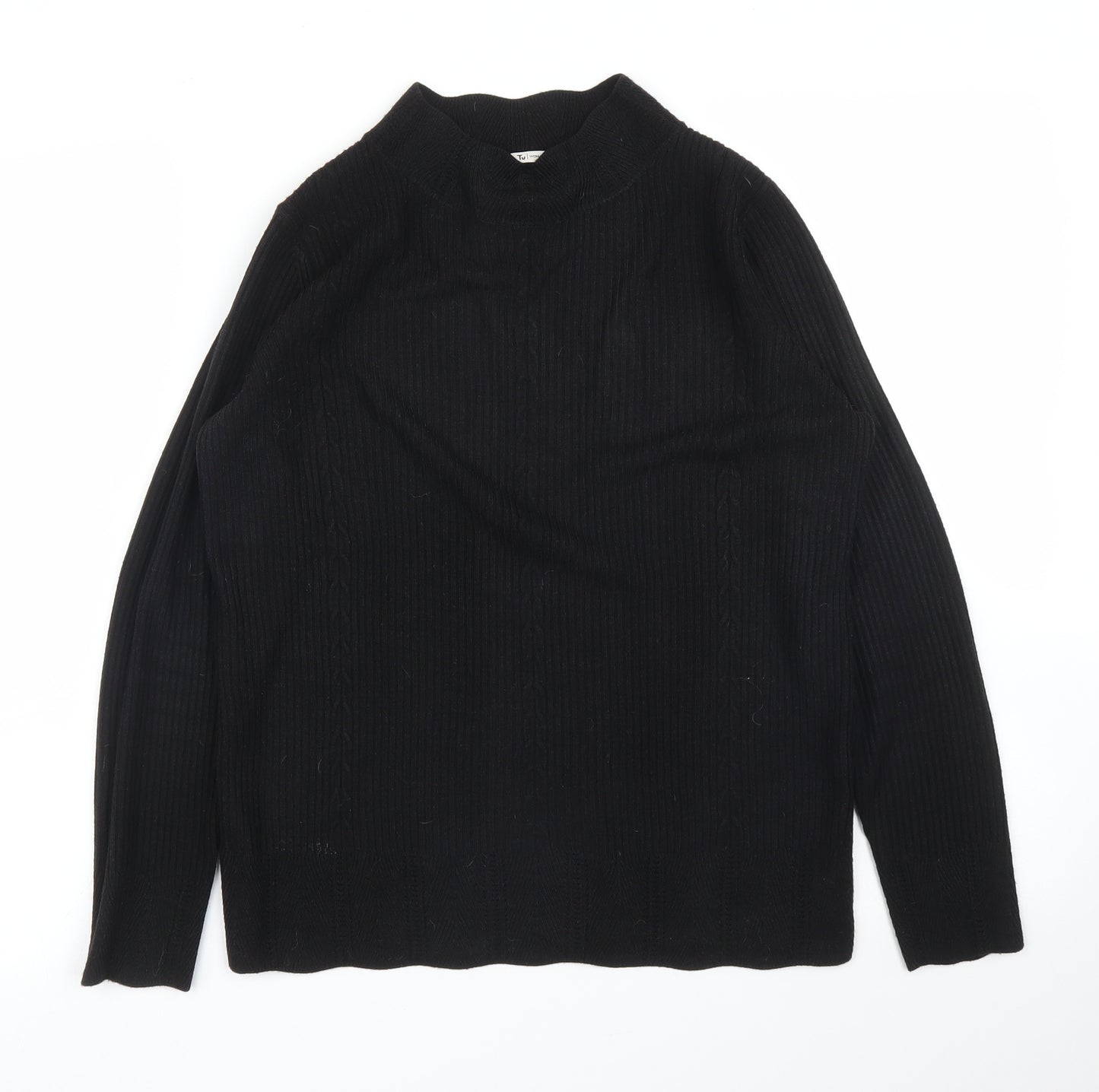 TU Womens Black   Basic Blouse Size 10