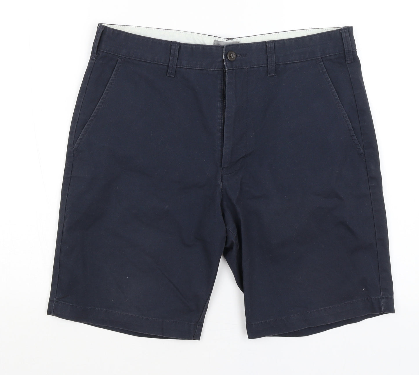M&S Mens Blue   Chino Shorts Size 32 in