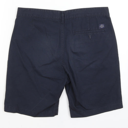 M&S Mens Blue   Chino Shorts Size 32 in