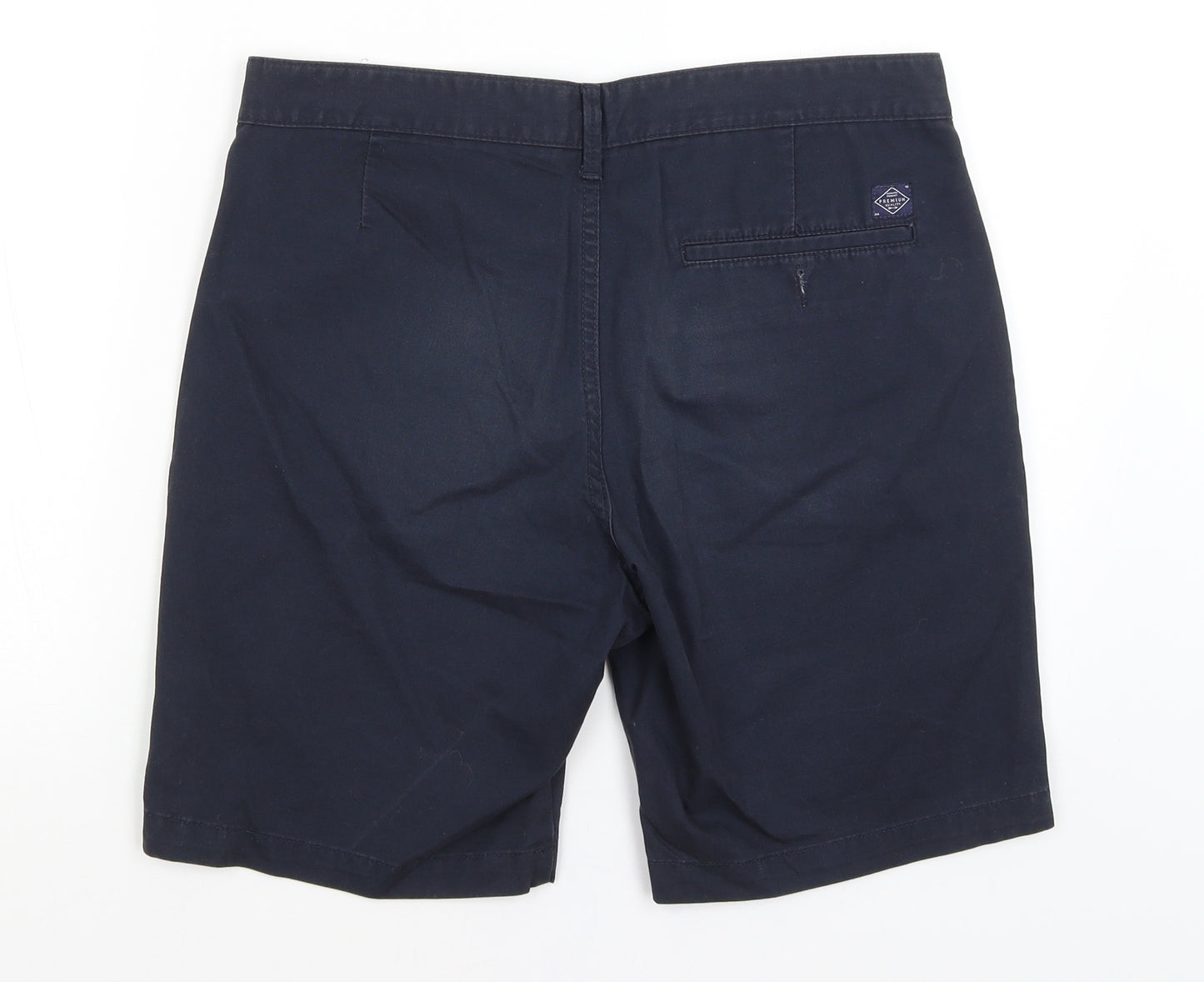 M&S Mens Blue   Chino Shorts Size 32 in
