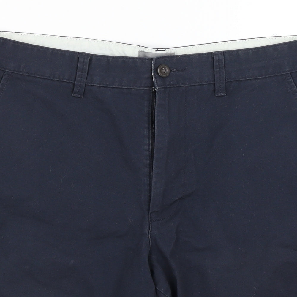 M&S Mens Blue   Chino Shorts Size 32 in