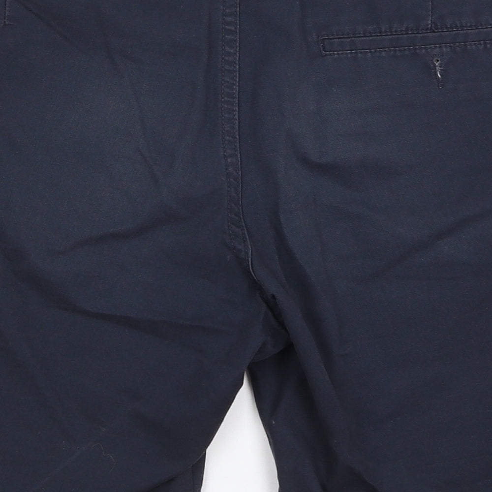 M&S Mens Blue   Chino Shorts Size 32 in