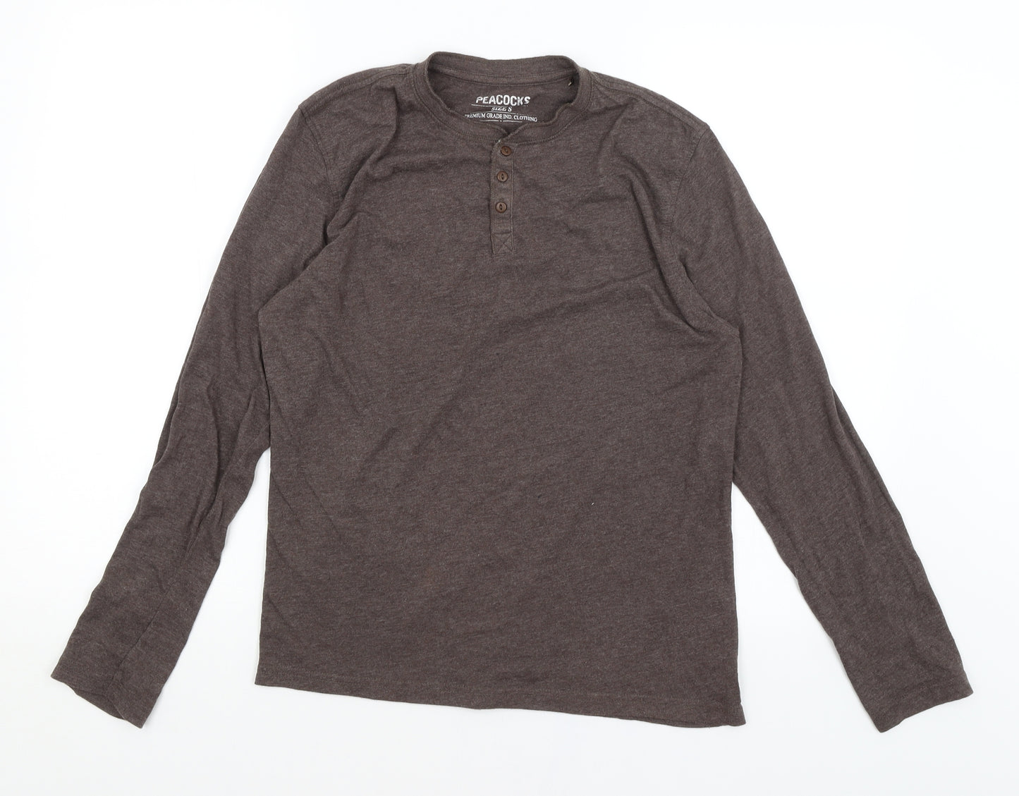 Peacocks Mens Brown    T-Shirt Size S