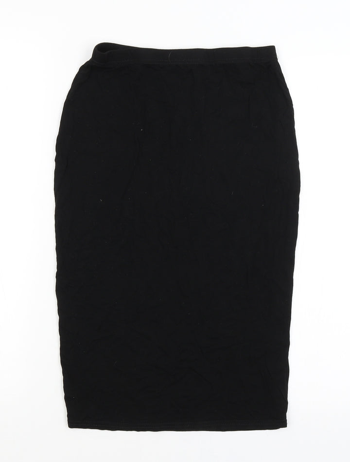 Missi London Womens Black Straight & Pencil Skirt Size M