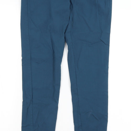 Tru Womens Blue   Capri Trousers Size 10 L30 in