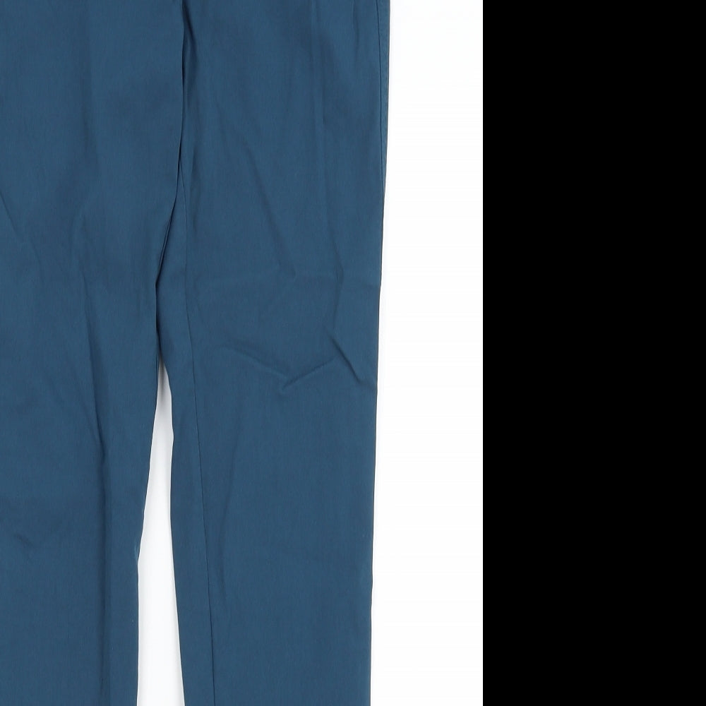 Tru Womens Blue   Capri Trousers Size 10 L30 in