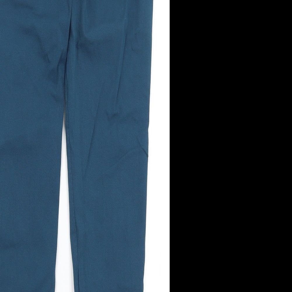 Tru Womens Blue   Capri Trousers Size 10 L30 in