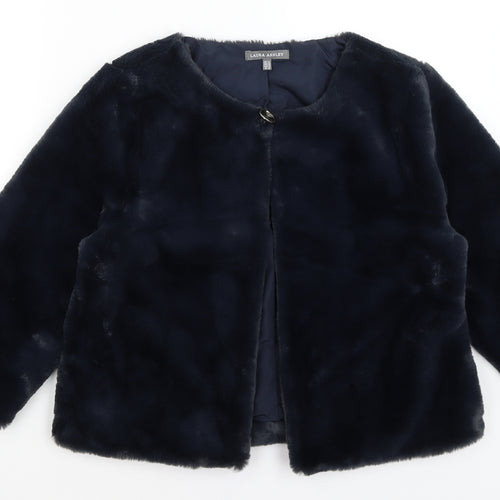 Laura Ashley Womens Blue   Cardigan Jumper Size 14