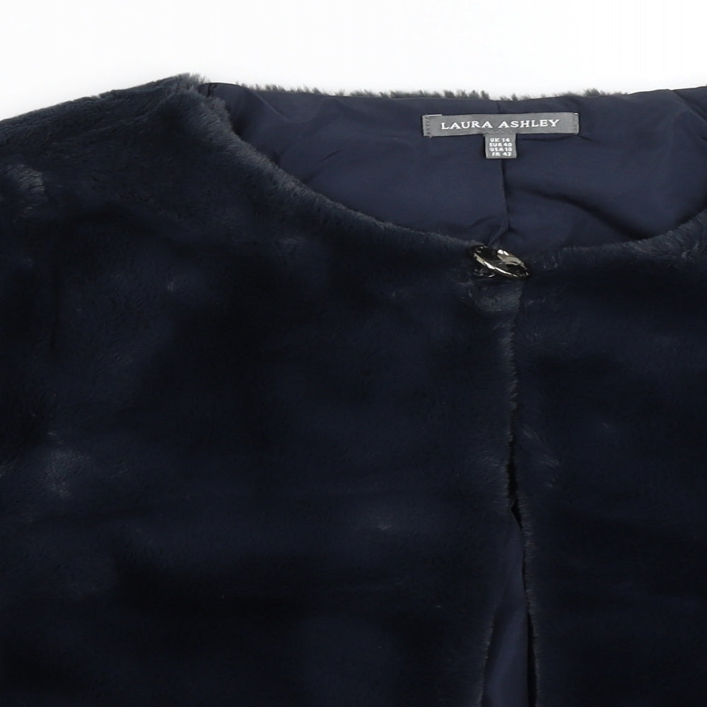Laura Ashley Womens Blue   Cardigan Jumper Size 14