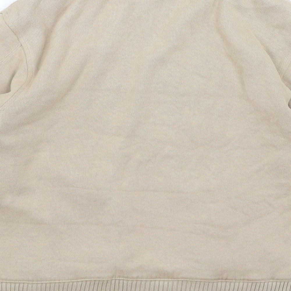 Blue Harbour Mens Brown   Full Zip Jumper Size L