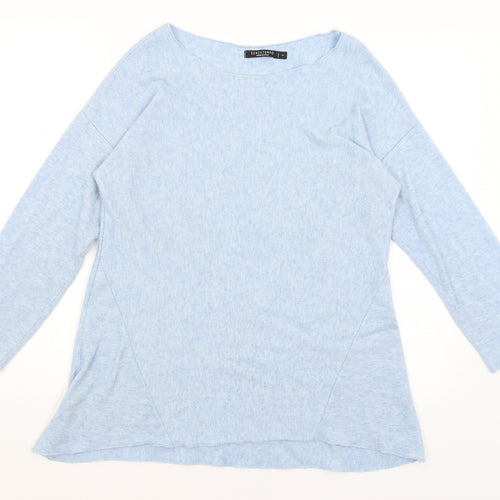 Senza Tempo Womens Blue   Basic T-Shirt Size L