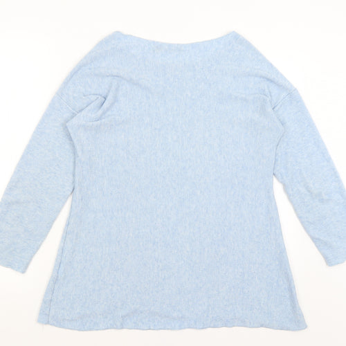 Senza Tempo Womens Blue   Basic T-Shirt Size L