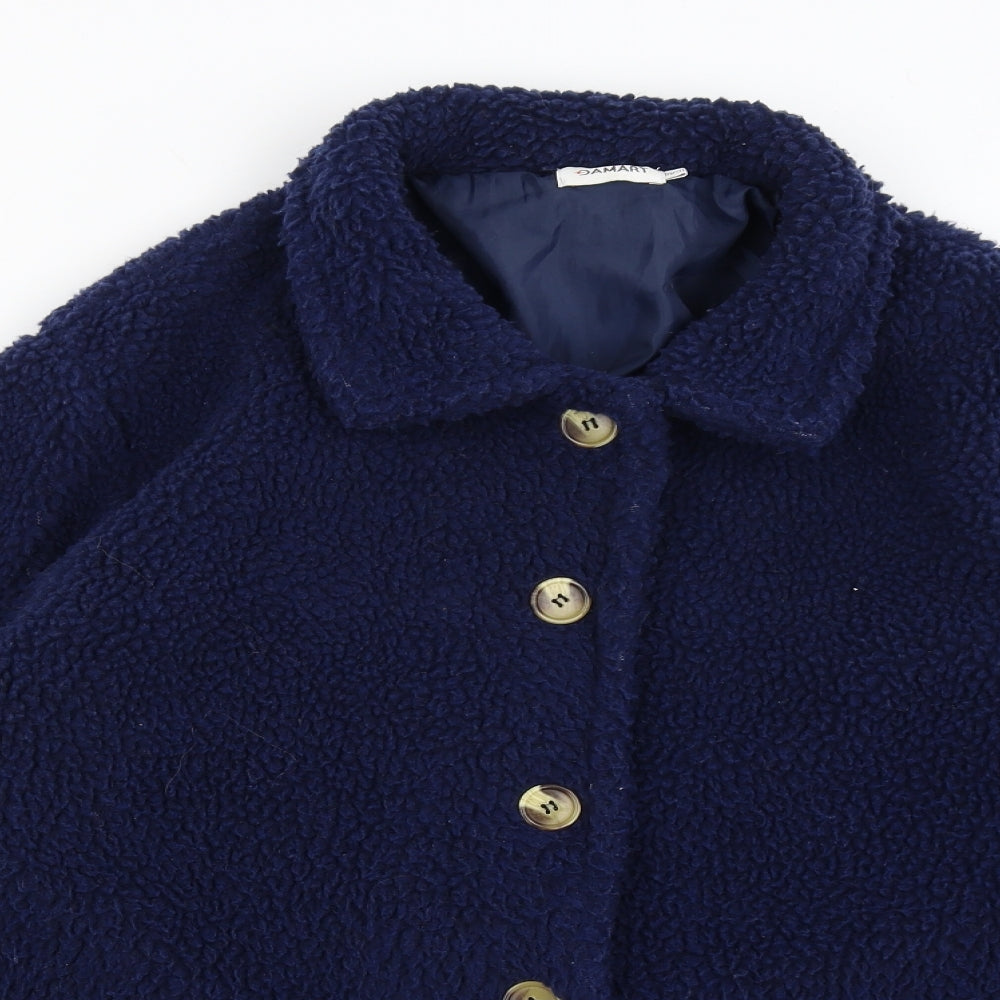 Damart Womens Blue   Overcoat Coat Size 18