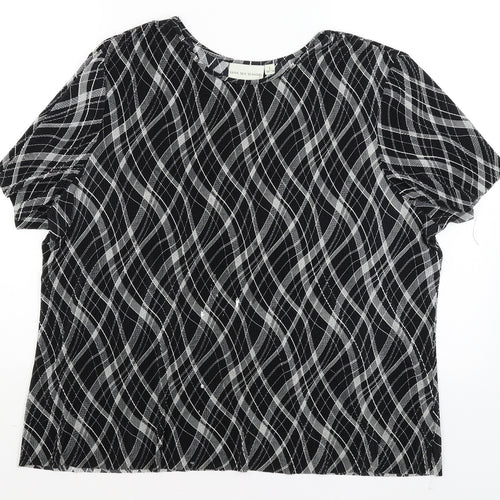Holmewood Womens Black   Basic T-Shirt Size L