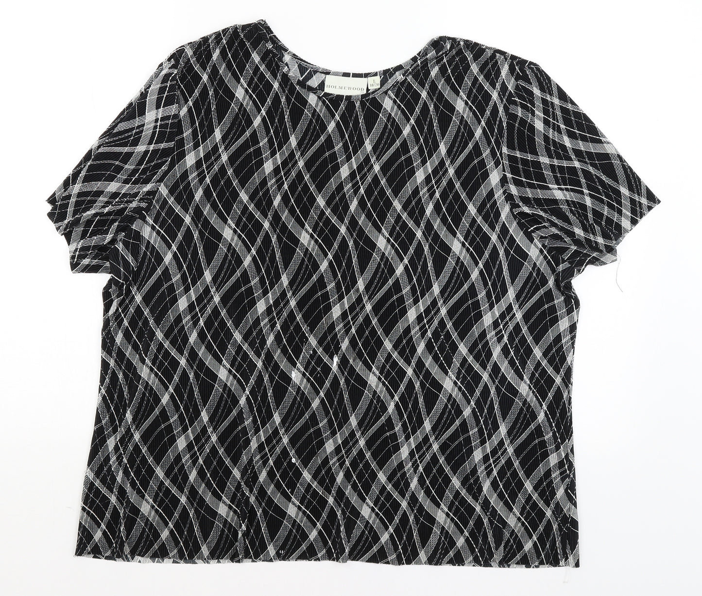 Holmewood Womens Black   Basic T-Shirt Size L
