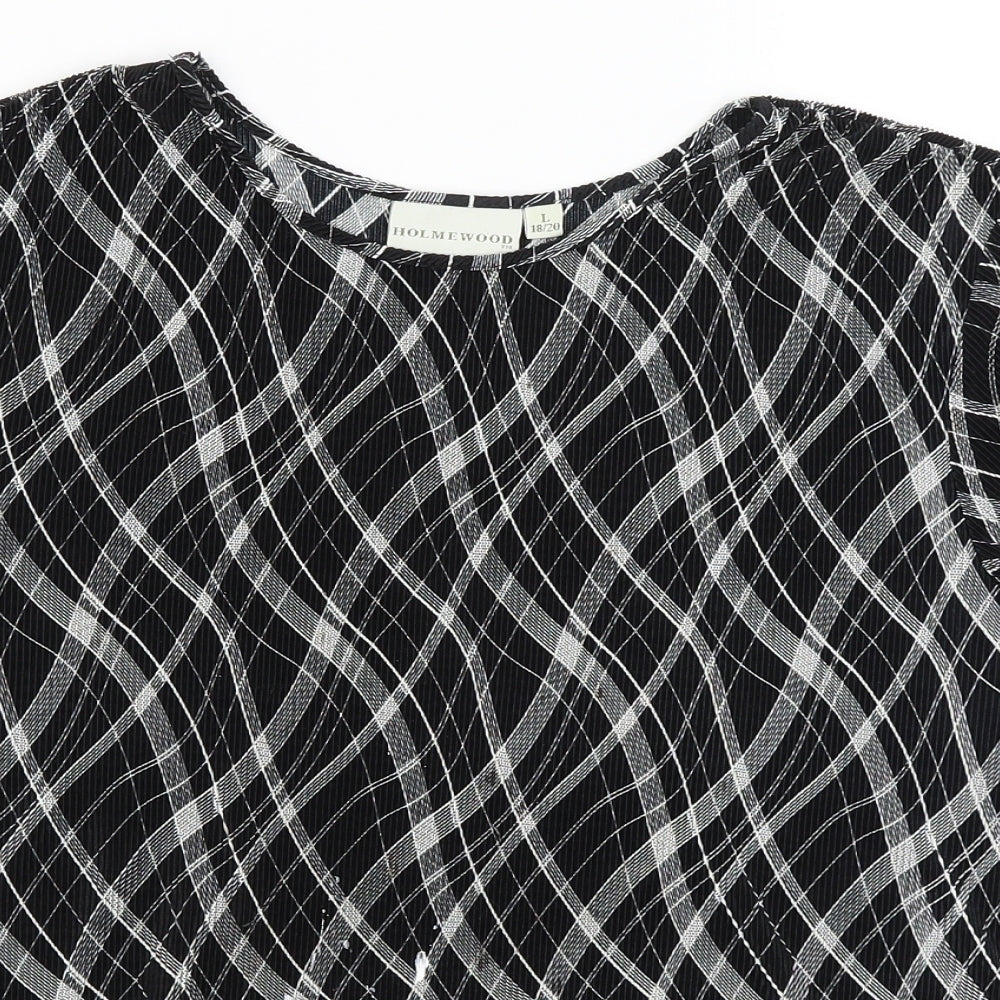 Holmewood Womens Black   Basic T-Shirt Size L