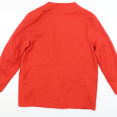 Preworn Womens Red   Jacket Blazer Size 14