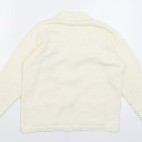 Florida Womens Ivory   Cardigan Jumper Size S