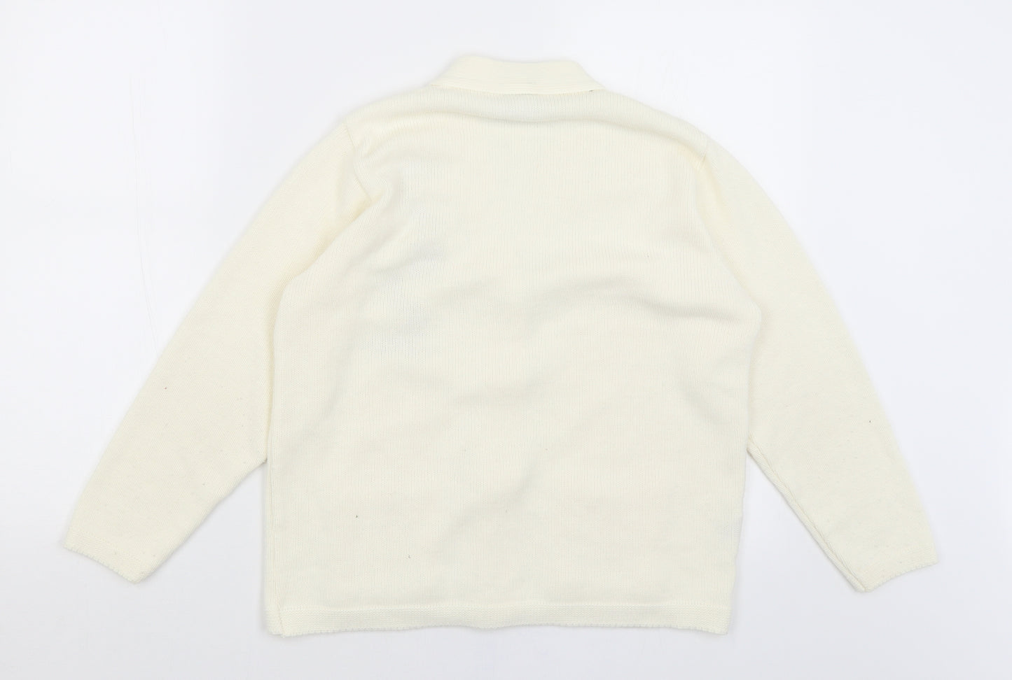Florida Womens Ivory   Cardigan Jumper Size S