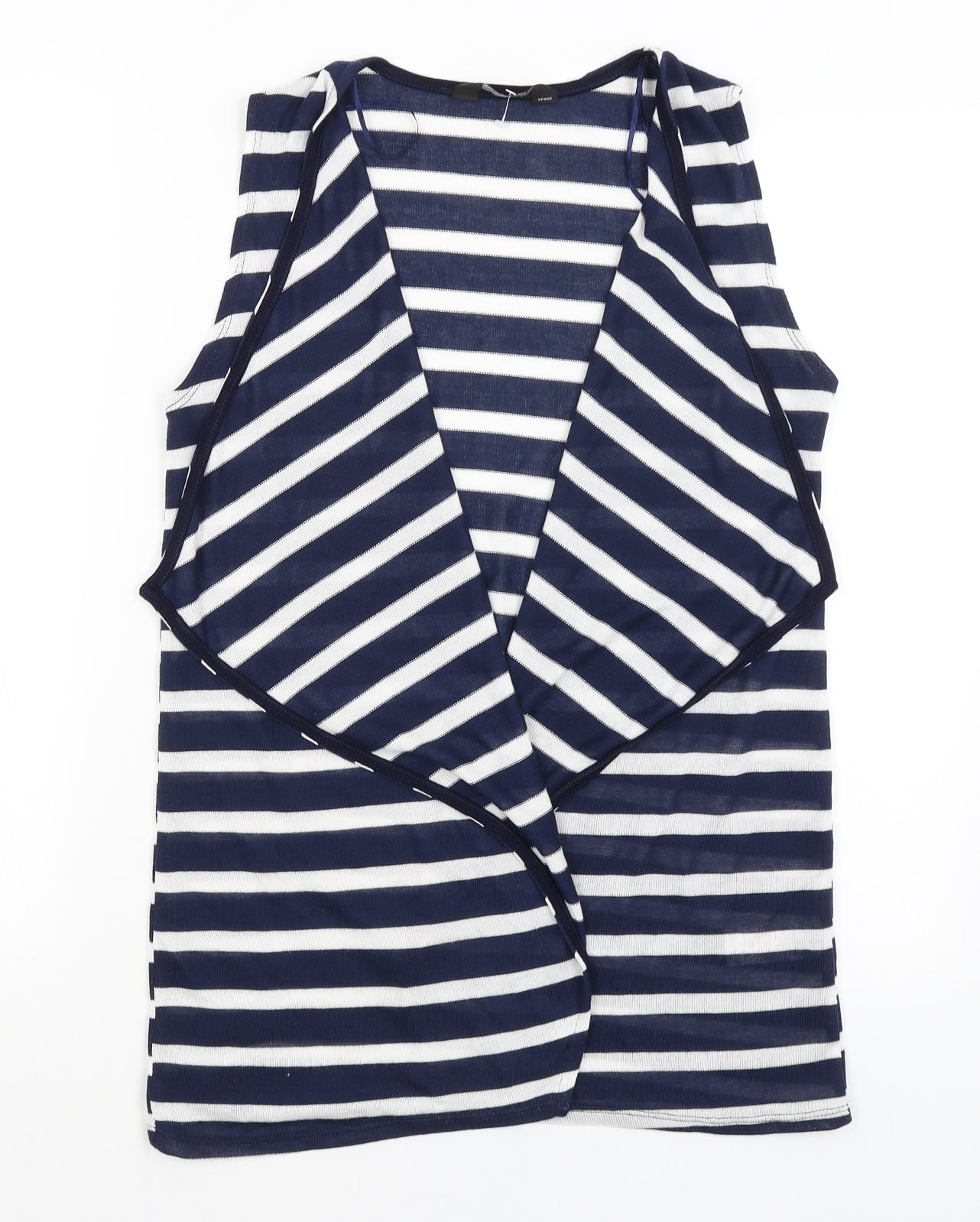 Dorothy Perkins Womens Blue Striped  Vest Jumper Size M