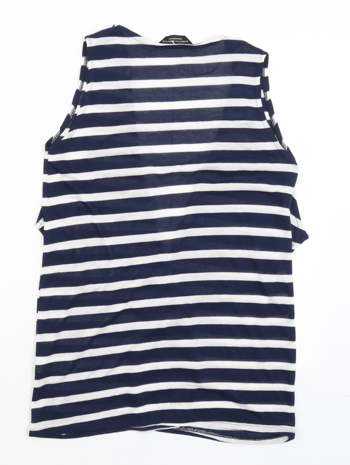 Dorothy Perkins Womens Blue Striped  Vest Jumper Size M