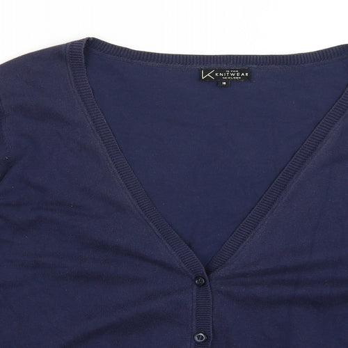 New Look Womens Blue   Cardigan Jumper Size 18