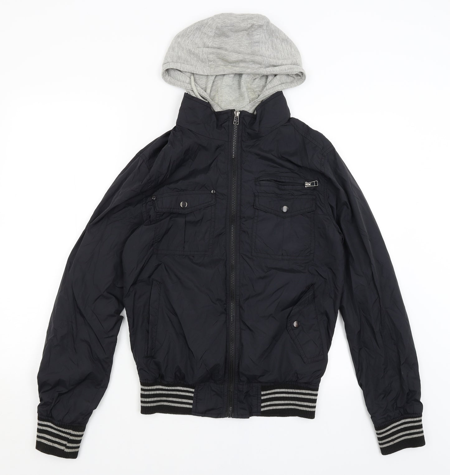 New Look Mens Black   Rain Coat Coat Size XS