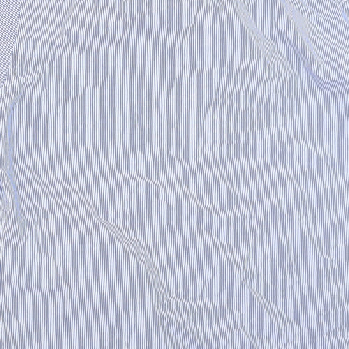 Primark Mens Blue Striped   Button-Up Size 15.5