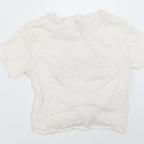 H&M Womens White   Basic T-Shirt Size XS
