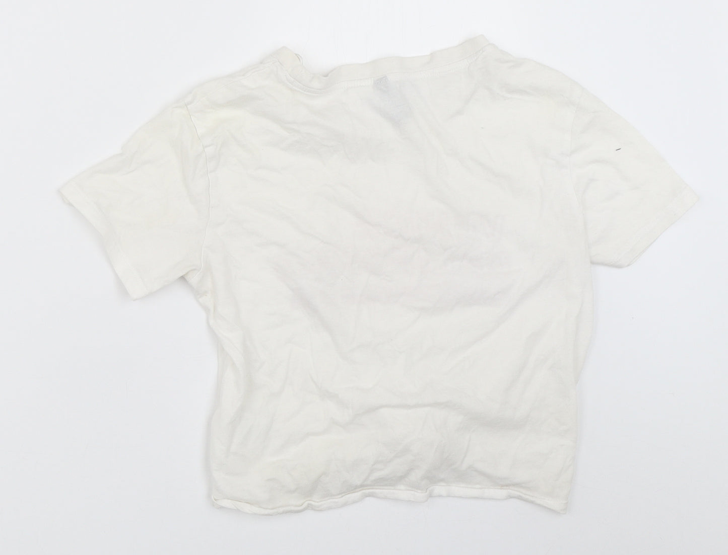 H&M Womens White   Basic T-Shirt Size XS