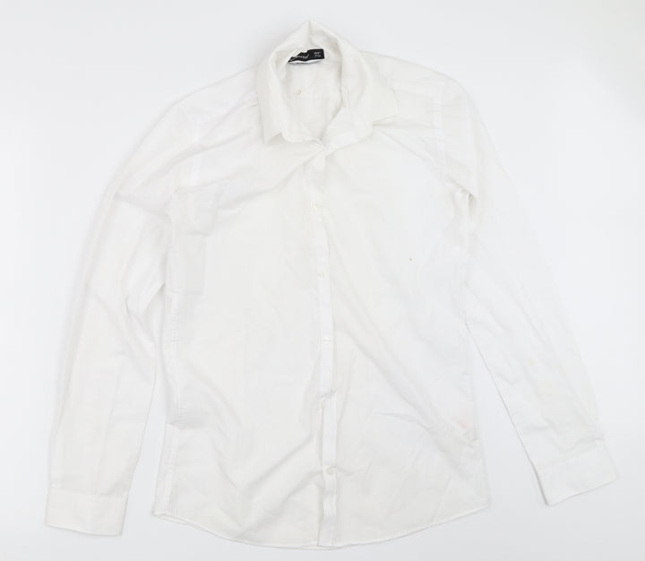 Cedar Wood State Mens White    Button-Up Size 14.5