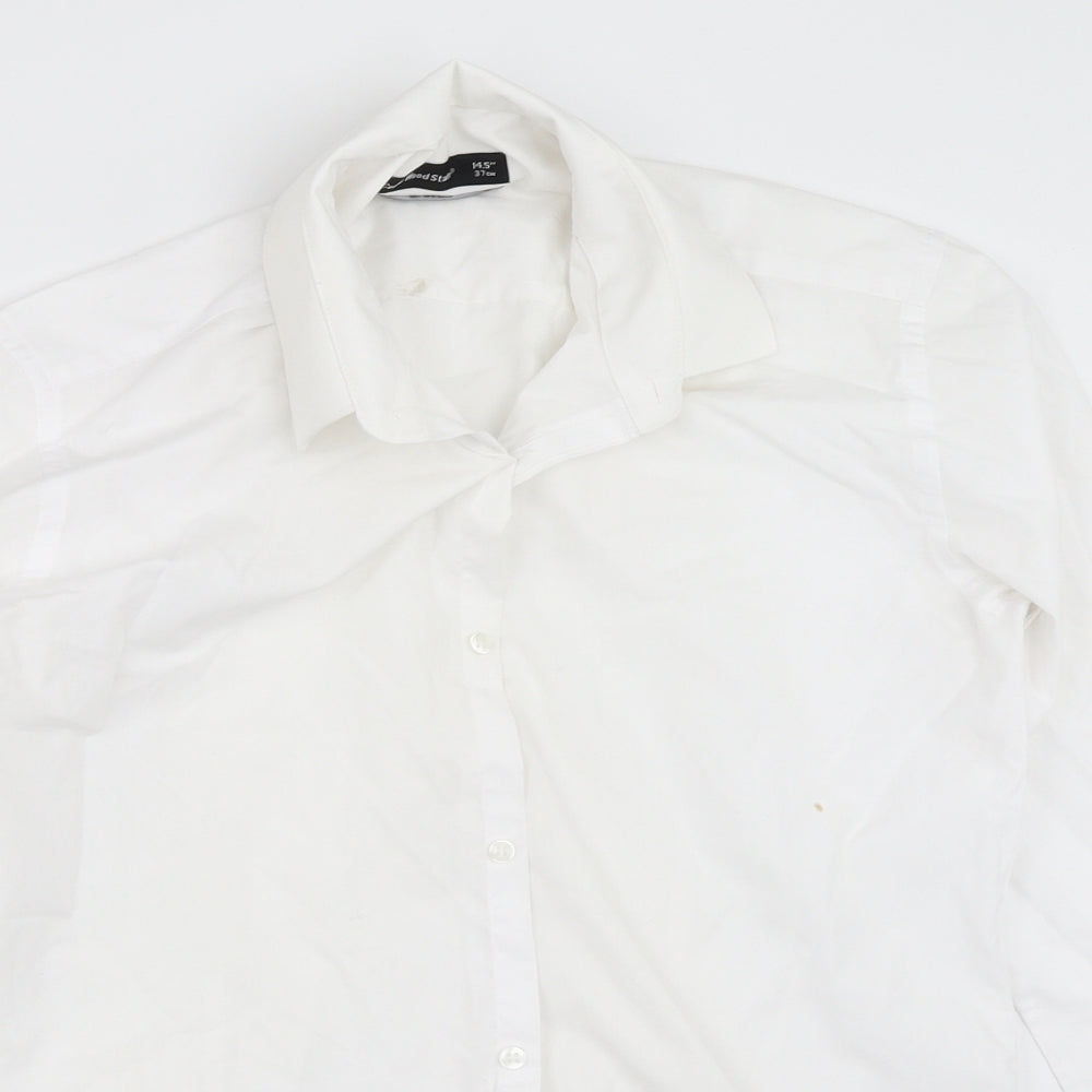 Cedar Wood State Mens White    Button-Up Size 14.5